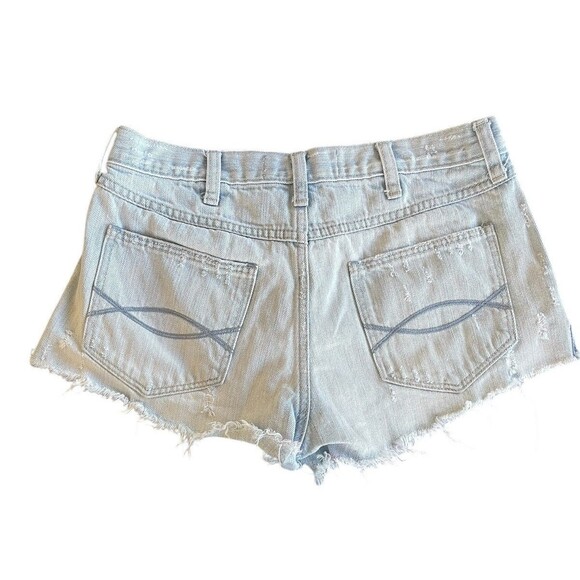 Abercrombie & Fitch Shorts Womens 4 27 blue Denim Festival Short High Rise - Picture 2 of 8